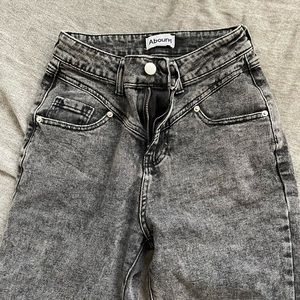 black wash jeans